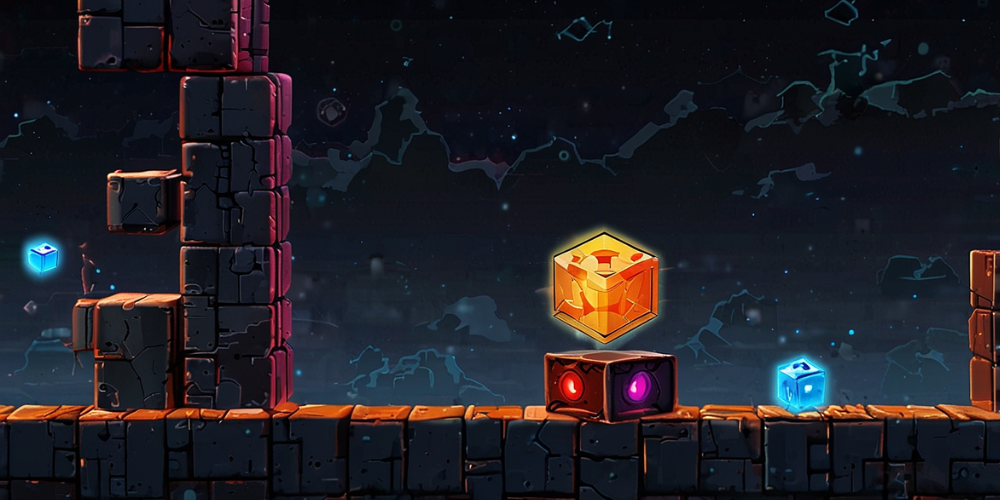 The Cube in Geometry Dash game